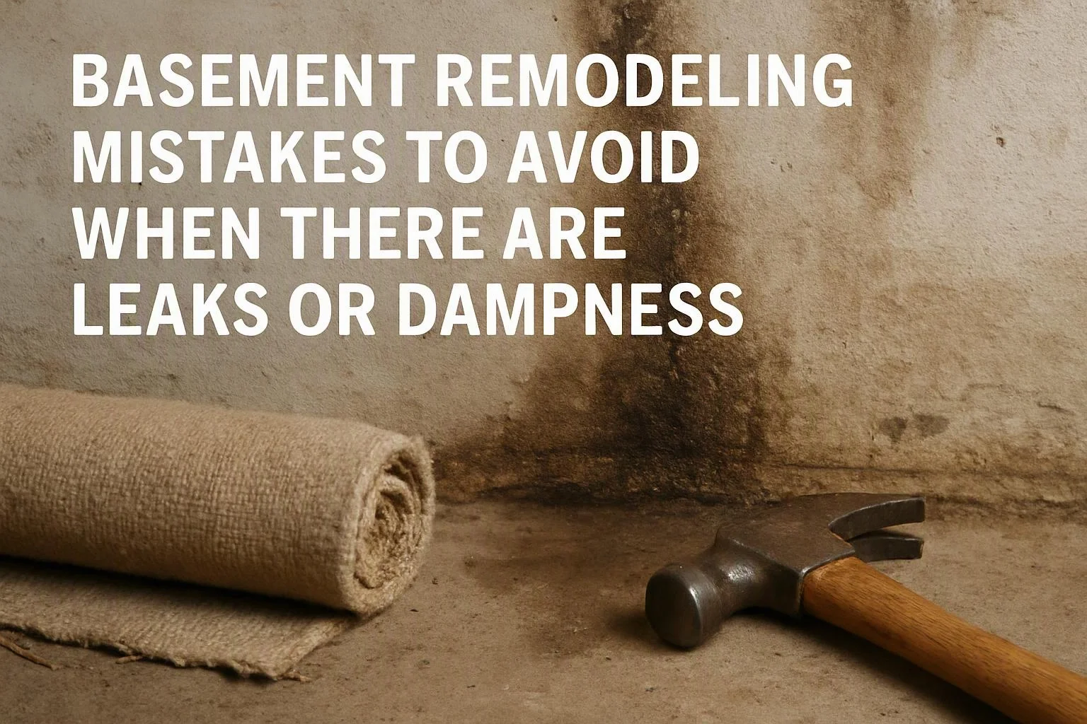 Basement Remodeling Mistakes to Avoid When There Are Leaks or Dampness