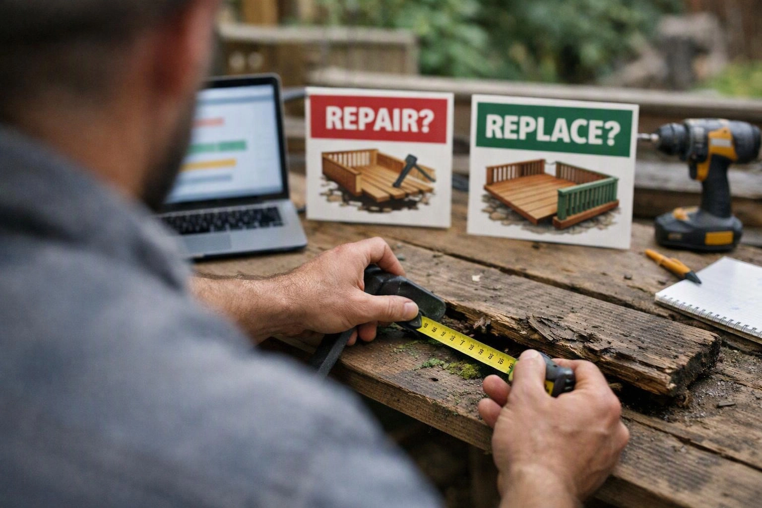 Deck Problems to Check Before Deciding Between Repair and Replacement