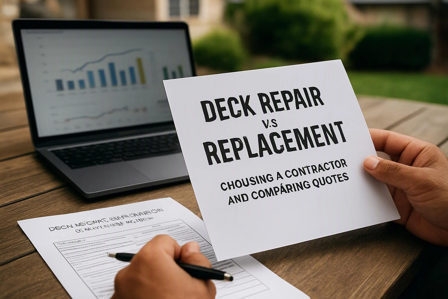 Deck Repair vs. Replacement: Choosing a Contractor and Comparing Quotes in Sammamish, Washington