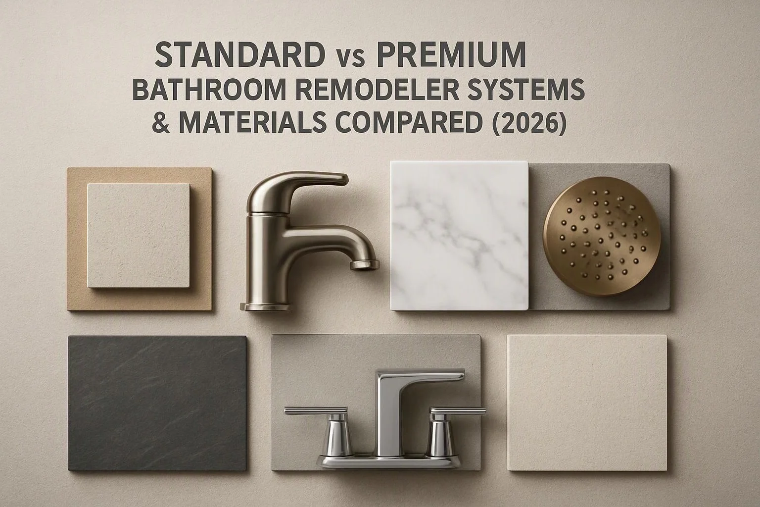 Standard vs Premium Bathroom remodeler Systems & Materials Compared (2026)